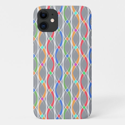 Coques Case-Mate iPhone Motif géométrique coloré. (Dos)