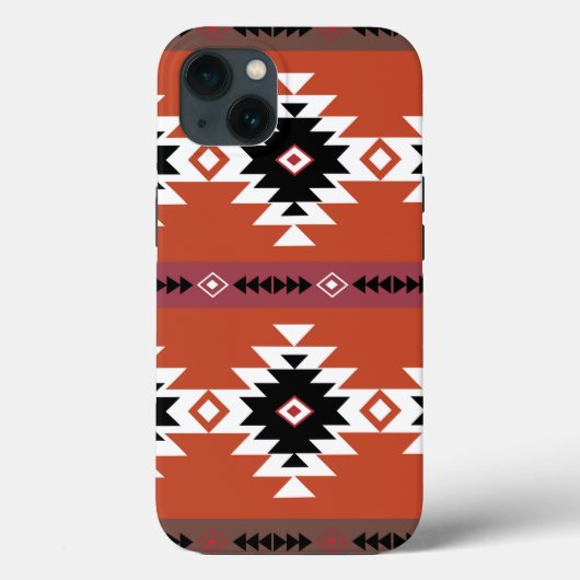 Coques Case-Mate iPhone Motif géométrique coloré Aztec (Verso)