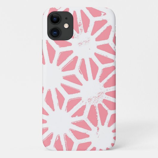 Coques Case-Mate iPhone Motif géométrique corail (Dos)