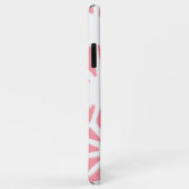 Coques Case-Mate iPhone Motif géométrique corail (Dos/Droite)