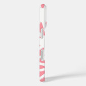 Coques Case-Mate iPhone Motif géométrique corail (Verso / Droite)