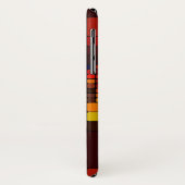 Coques Case-Mate iPhone Motif géométrique d'arc-en-ciel vibrant abstrait (Dos/Gauche)