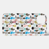 Coques Case-Mate iPhone Motif géométrique de cactus moderne (Verso (horizontal))