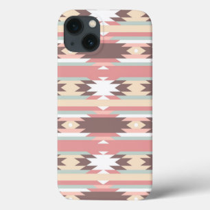 iPhone 13 Coque Motif géométrique de style aztèque 2