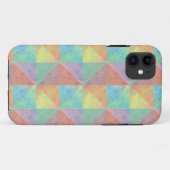 Coques Case-Mate iPhone Motif géométrique de triangle rempli d'aquarelle (Dos (Horizontal))