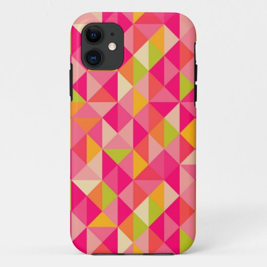 Coques Case-Mate iPhone Motif géométrique de triangles (Dos)