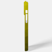 Coques Case-Mate iPhone Motif géométrique dégradé foncé jaune (Verso / Gauche)
