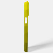 Coques Case-Mate iPhone Motif géométrique dégradé foncé jaune (Verso / Droite)