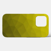 Coques Case-Mate iPhone Motif géométrique dégradé foncé jaune (Verso (horizontal))