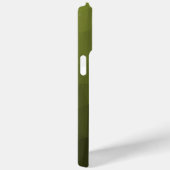 Coques Case-Mate iPhone Motif géométrique dégradé vert ombre de l'armée (Verso / Droite)