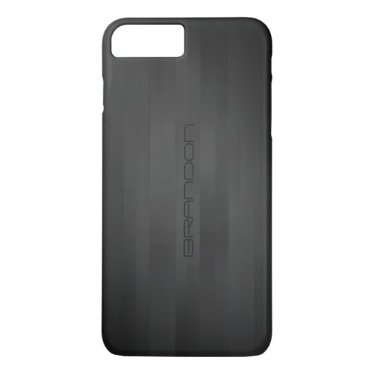 Coques Case-Mate iPhone Motif géométrique en bois noir simple et élégant (Dos)