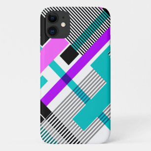Case-Mate iPhone Case motif géométrique en couleurs rayées et néons