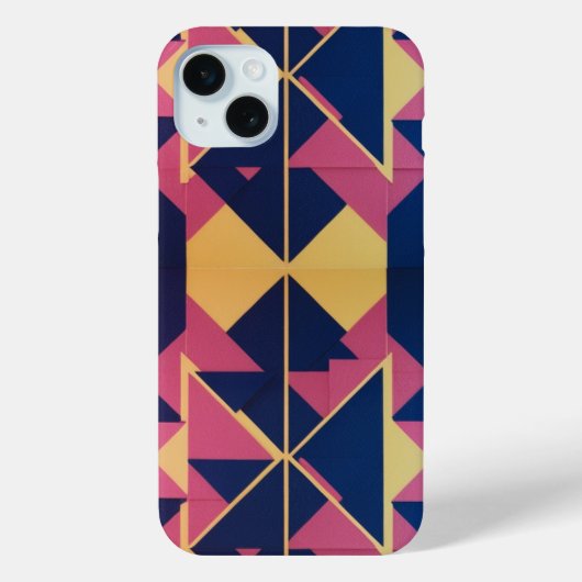 Coques Case-Mate iPhone Motif géométrique en gras - Apple iPhone 15 Plus C (Verso)