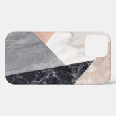 Coques Case-Mate iPhone Motif géométrique en marbre (Verso (horizontal))