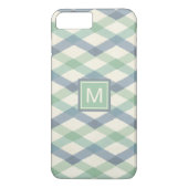 Coques Case-Mate iPhone Motif géométrique en pastel du monogramme | (Dos)