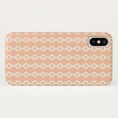Coques Case-Mate iPhone Motif géométrique en pêche (Dos (Horizontal))