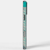 Coques Case-Mate iPhone Motif géométrique et monogramme personnalisé (Verso / Droite)