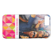 Coques Case-Mate iPhone Motif géométrique fait sur commande de triangles (Dos (Horizontal))