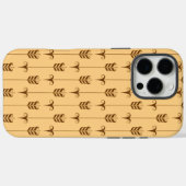 Coques Case-Mate iPhone Motif géométrique Flèche d'or (Verso (horizontal))