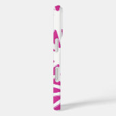 Coques Case-Mate iPhone Motif géométrique Fuchsia (Verso / Droite)