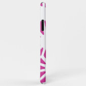 Coques Case-Mate iPhone Motif géométrique Fuchsia (Dos/Droite)