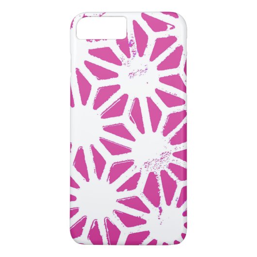 Coques Case-Mate iPhone Motif géométrique Fuchsia (Dos)