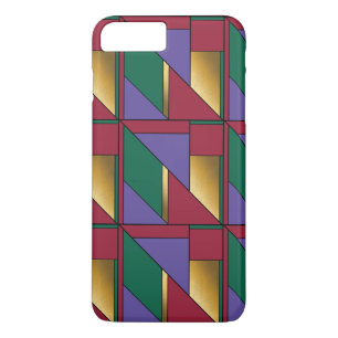 Case-Mate iPhone Case Motif géométrique Gold violet vert rouge