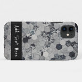 Coques Case-Mate iPhone Motif géométrique gris, blanc et noir (Dos (Horizontal))