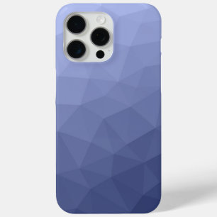 Coque iPhone 15 Pro Max Motif géométrique gris bleu ombre dégradé