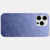 Coques Case-Mate iPhone Motif géométrique gris bleu ombre dégradé (Verso (horizontal))