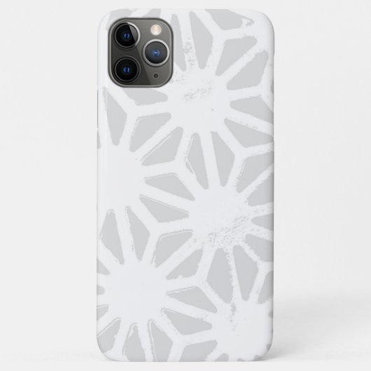 Coques Case-Mate iPhone Motif géométrique gris pâle (Dos)