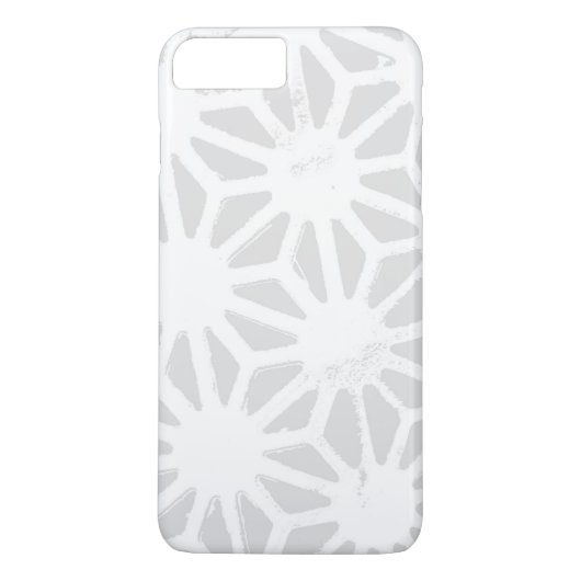 Coques Case-Mate iPhone Motif géométrique gris pâle (Dos)