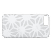 Coques Case-Mate iPhone Motif géométrique gris pâle (Dos (Horizontal))