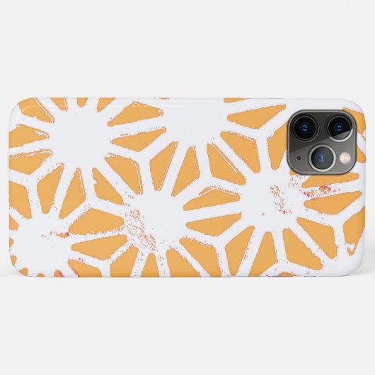 Coques Case-Mate iPhone Motif géométrique jaune (Dos (Horizontal))