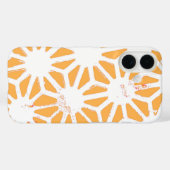 Coques Case-Mate iPhone Motif géométrique jaune (Verso (horizontal))