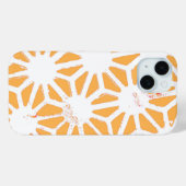 Coques Case-Mate iPhone Motif géométrique jaune (Verso (horizontal))