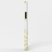 Coques Case-Mate iPhone Motif géométrique jaune citron (Dos/Droite)