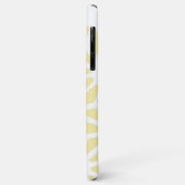 Coques Case-Mate iPhone Motif géométrique jaune citron (Dos/Gauche)