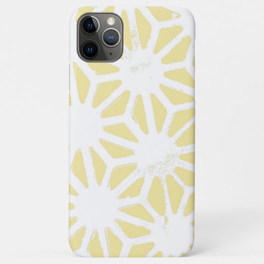 Coques Case-Mate iPhone Motif géométrique jaune citron (Dos)