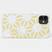 Coques Case-Mate iPhone Motif géométrique jaune citron (Dos (Horizontal))