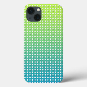 Etui iPhone Case-Mate Motif géométrique jaune turquoise en diamants