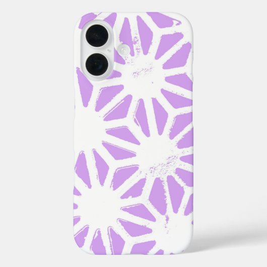 Coques Case-Mate iPhone Motif géométrique Lilac (Verso)