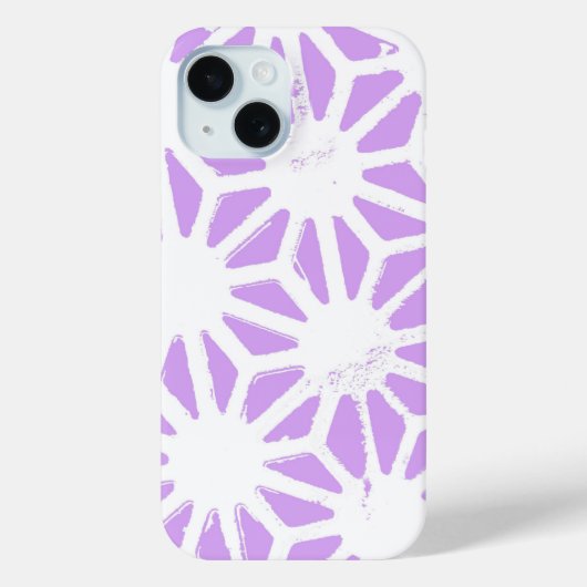 Coques Case-Mate iPhone Motif géométrique lilas (Verso)