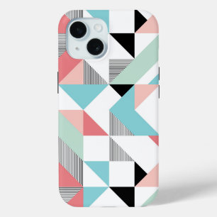 Coque Pour iPhone 15 Motif géométrique moderne