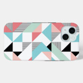 Coques Case-Mate iPhone Motif géométrique moderne (Verso (horizontal))