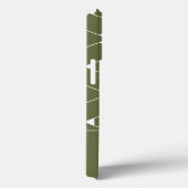 Coques Case-Mate iPhone Motif géométrique moderne avec étoile Monogram (Verso / Droite)