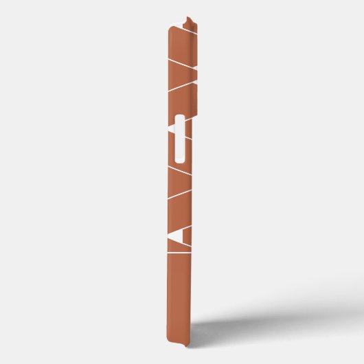 Coques Case-Mate iPhone Motif géométrique moderne avec étoile Monogram (Verso / Droite)