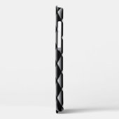 Coques Case-Mate iPhone Motif géométrique moderne en diamant noir (Verso / Gauche)