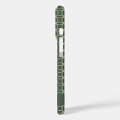 Coques Case-Mate iPhone Motif géométrique moderne Forêt verte Personnalisé (Verso / Gauche)