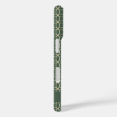 Coques Case-Mate iPhone Motif géométrique moderne Forêt verte Personnalisé (Verso / Droite)